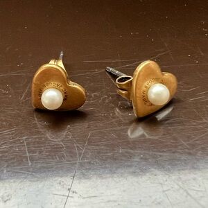 Marc Jacobs Heart Earrings with Pearl